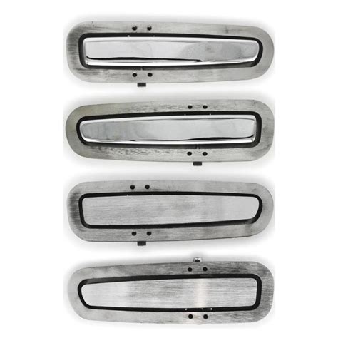 Kindig door handles - This part fits most; exceptions may apply. Please read the complete description to see if this part fits your specific vehicle and application. Part#: KDI-1. Price: $595.00 Pair. Qty: Add to Cart. KinDig Smooth Door Handle - Bar "Straight" Style - Steel - Kindig-it Design's patented Smooth Door Handles (U.S. Patent Number 8,544,904) Made in the ...